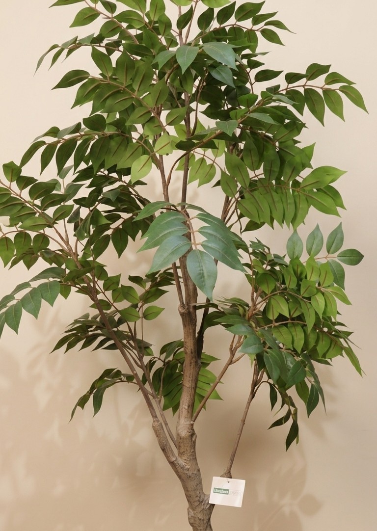 (5 Ft) Artificial Autumn Minimalist Sumac Tree (Green) (Without Pot)
