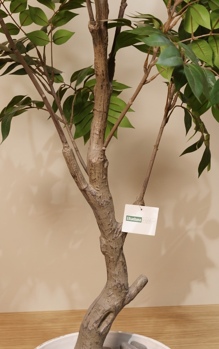 (5 Ft) Artificial Autumn Minimalist Sumac Tree (Green) (Without Pot)
