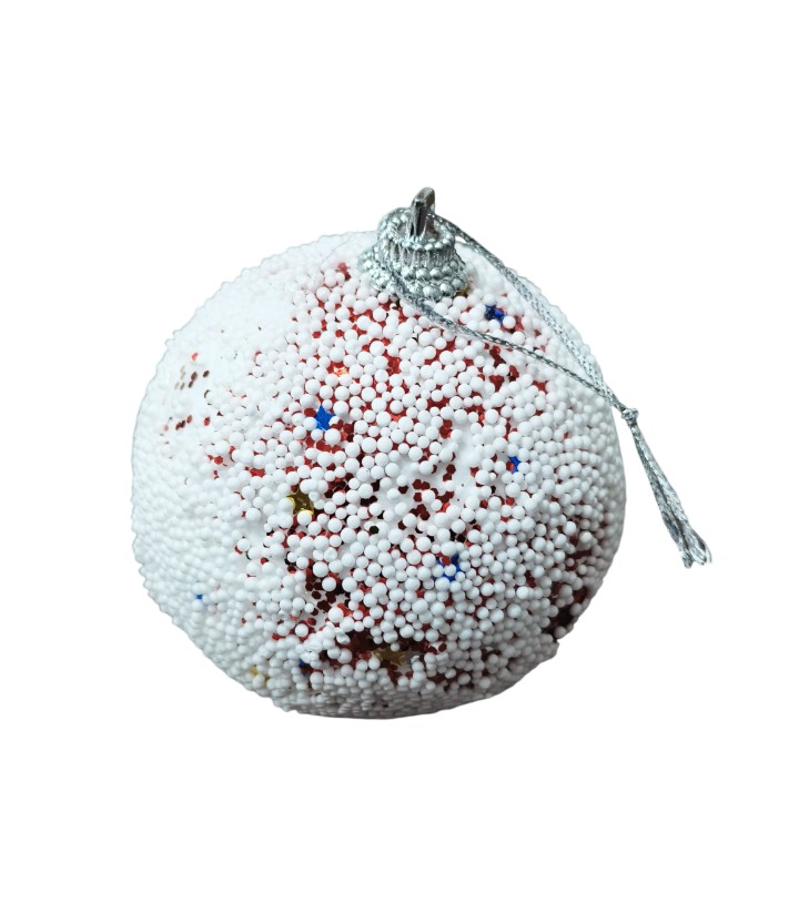(6 CM) Snow White Ball Hanging Ornaments