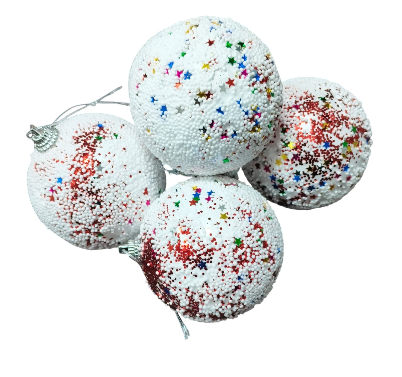 (6 CM) Snow White Ball Hanging Ornaments