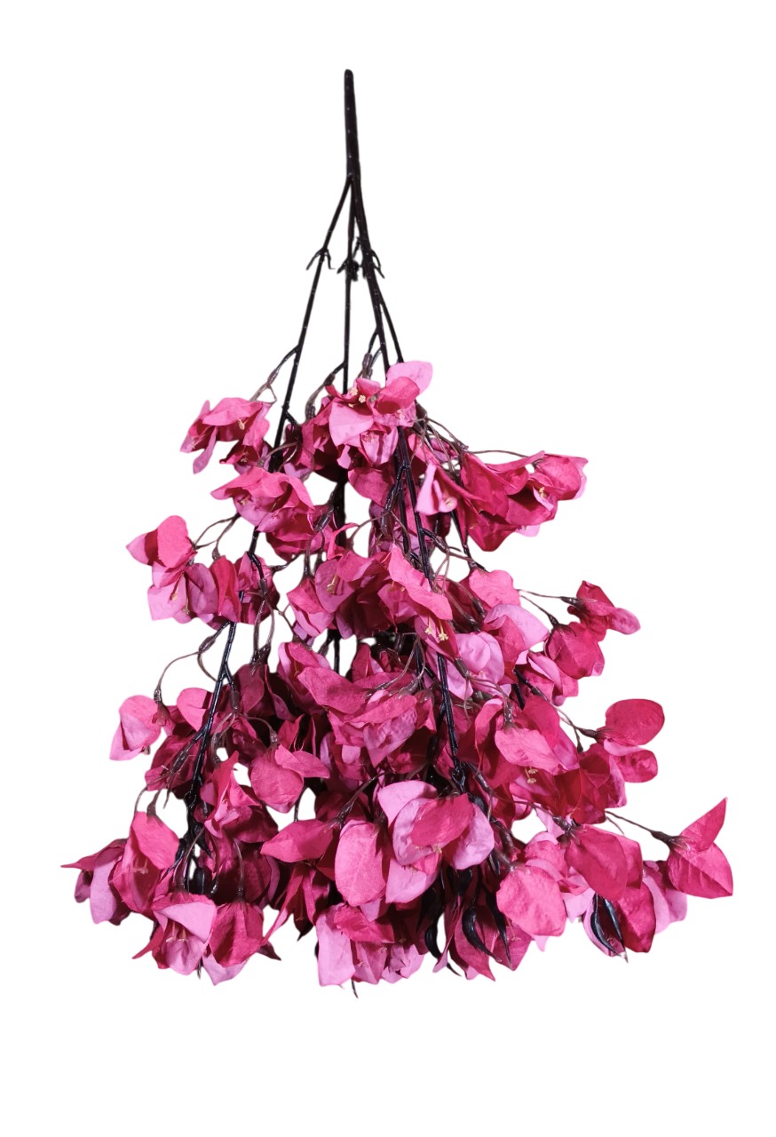 Artificial Bougainvillea Flower Bunch (Dark Pink)