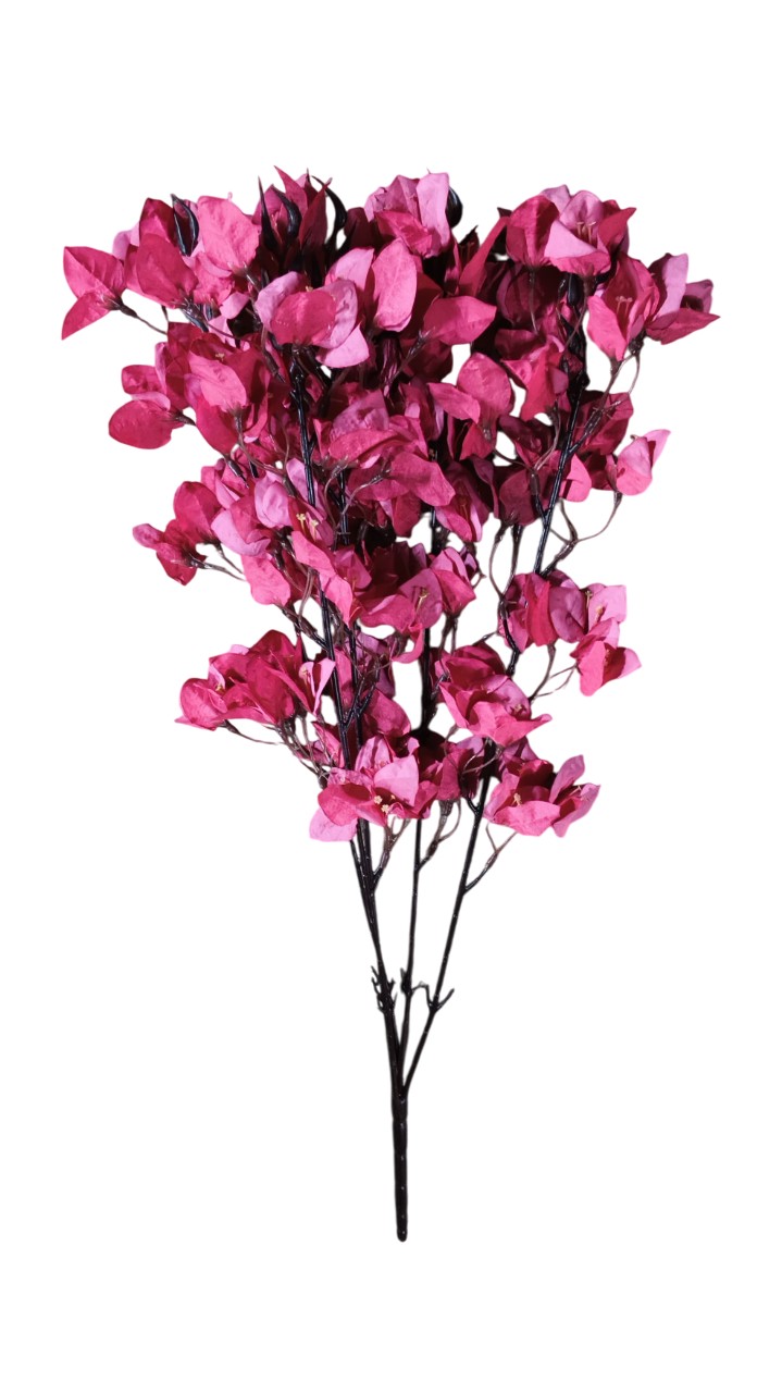 Artificial Bougainvillea Flower Bunch (Dark Pink)