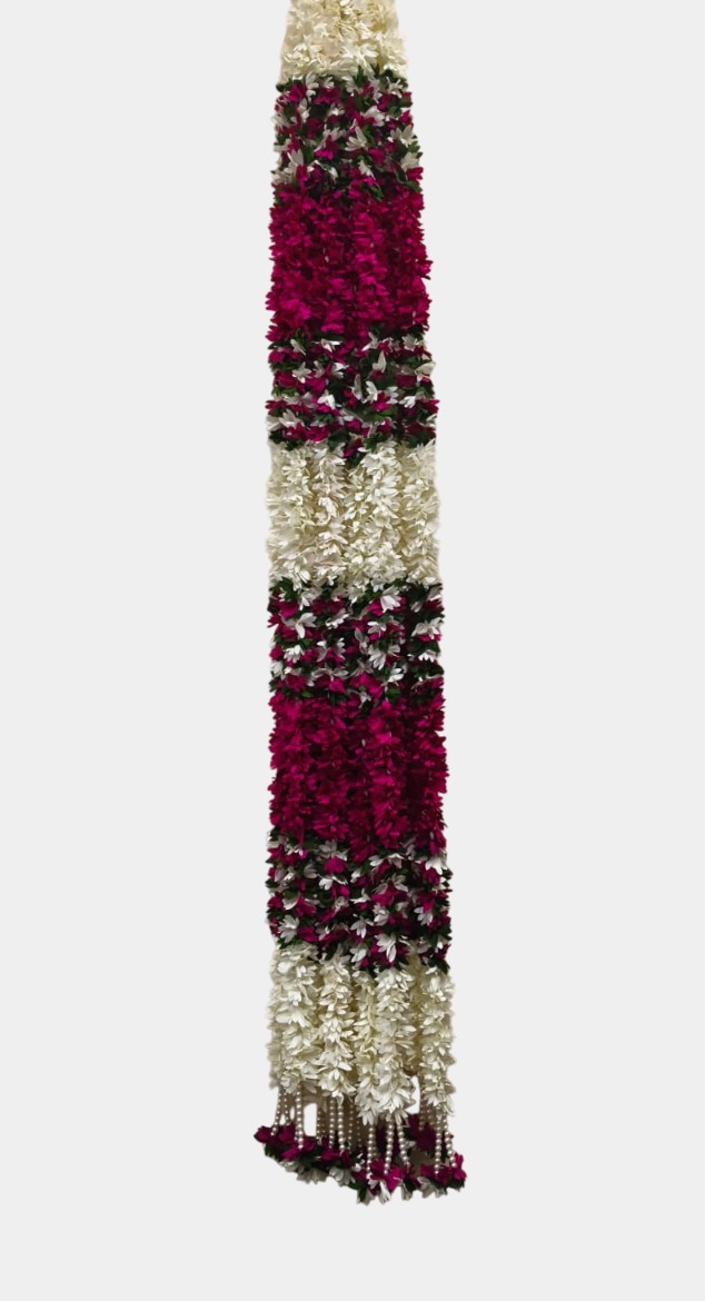 Artificial Dark Pink Flower Garlands (5.5 Feet)