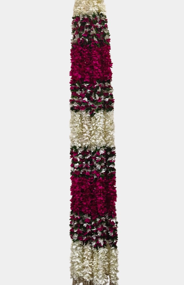 Artificial Dark Pink Flower Garlands (5.5 Feet)
