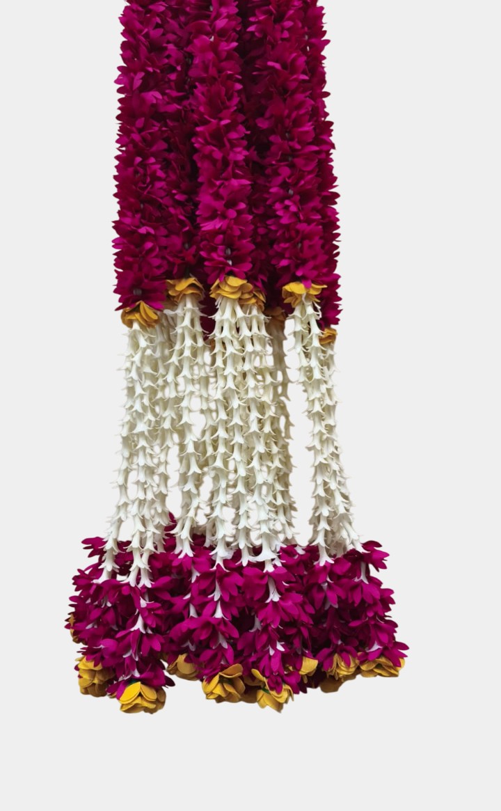 Artificial Dark Pink Toran Garland Hanging (2.5 Feet)