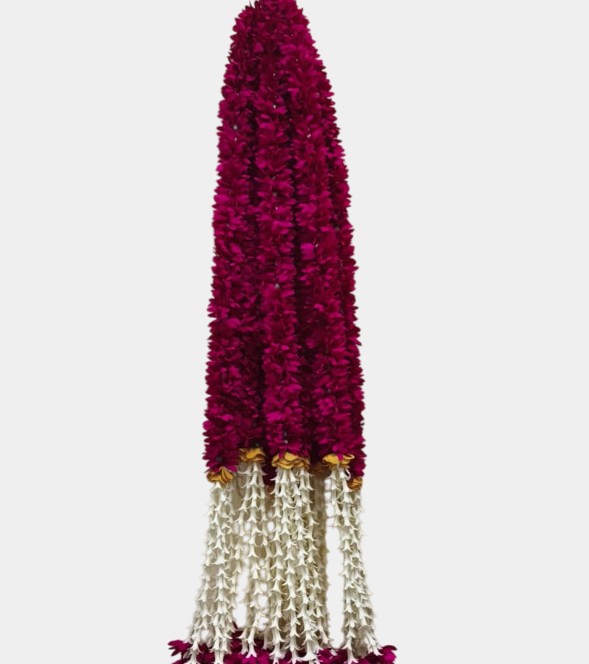 Artificial Dark Pink Toran Garland Hanging (2.5 Feet)