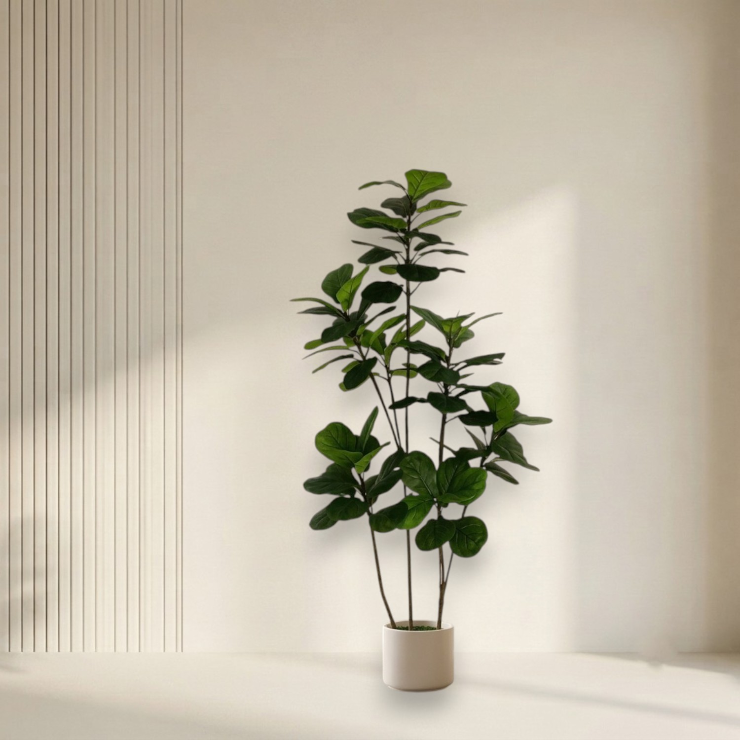 Artificial Fiddle Leaf Fig Plant 6ft (Without Pot)