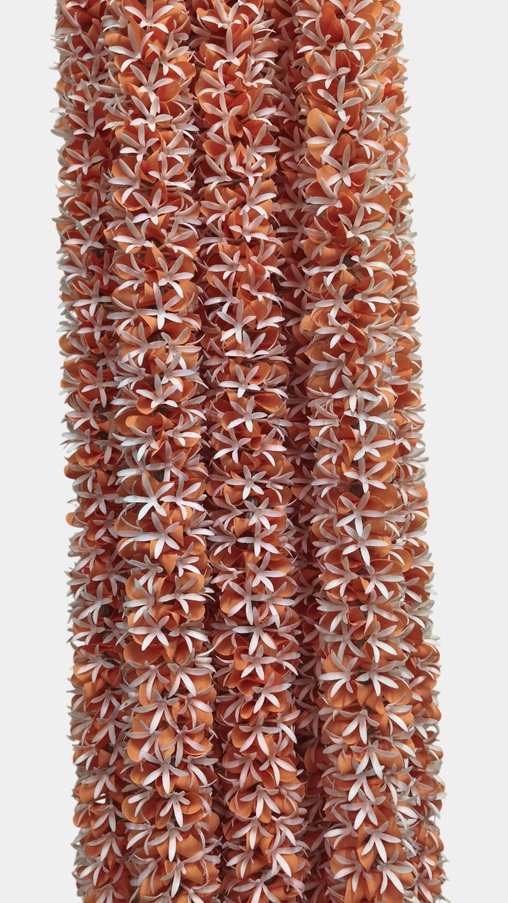 Artificial Flower Orange Garland Toran Wall Hangings (5.5 Feet, 10 Pcs)