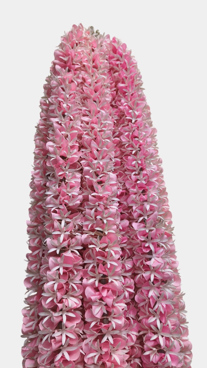 Artificial Flower Pink Garland Toran Wall Hangings (5.5 Feet, 10 Pcs)