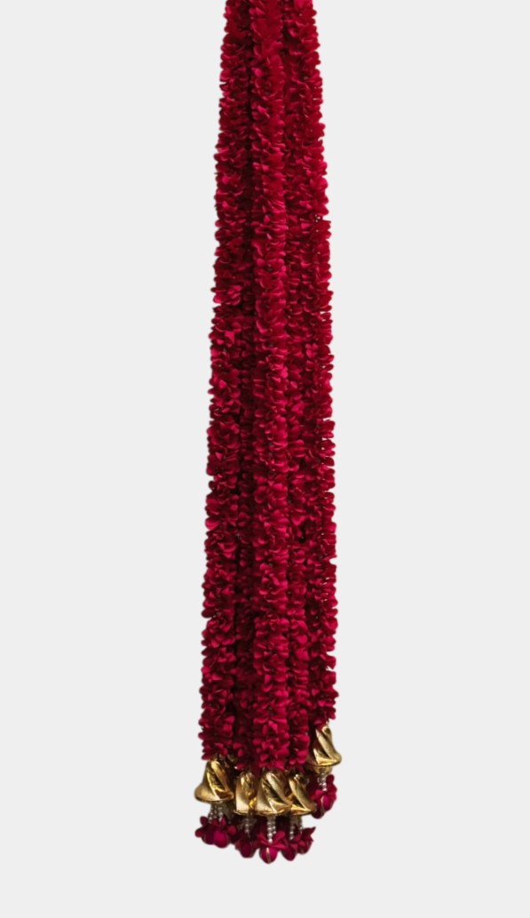 Artificial Flowers Red Garland Walls Hanging (5.5 Feet 10 Pcs)