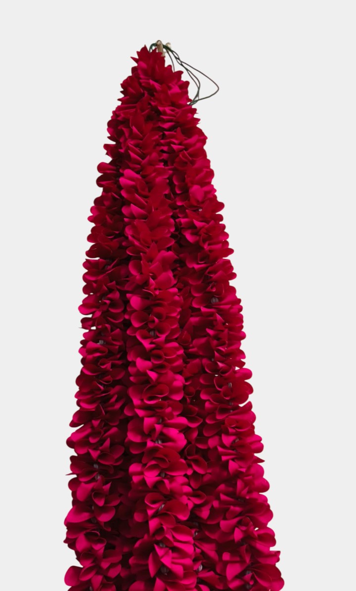 Artificial Flowers Red Garland Walls Hanging (5.5 Feet 10 Pcs)