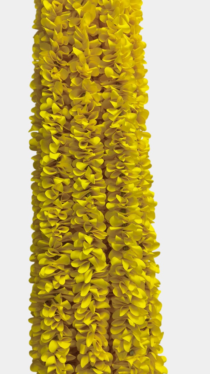 Artificial Flowers Yellow Garland Walls Hanging (5.5 Feet 10 Pcs)