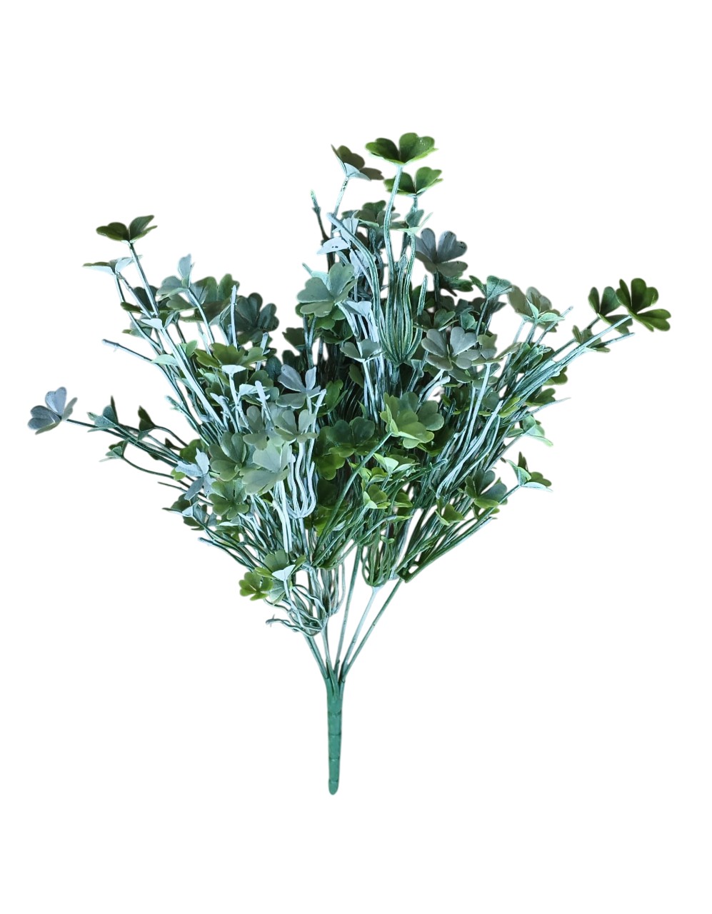 Artificial Four Leaf Clover Bunch (Frosted Green)