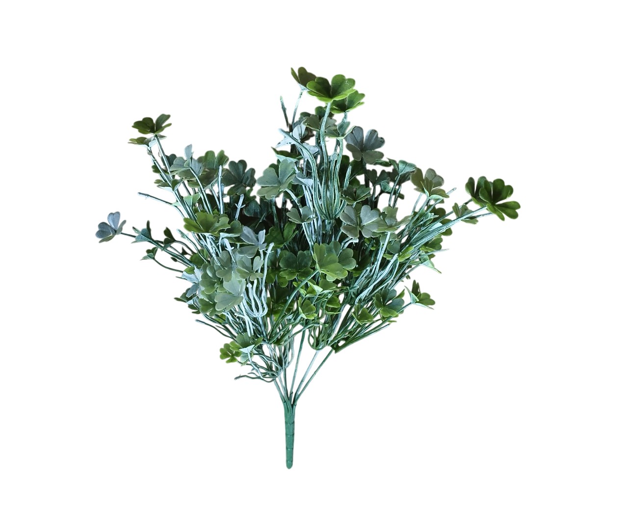 Artificial Four Leaf Clover Bunch (Frosted Green)