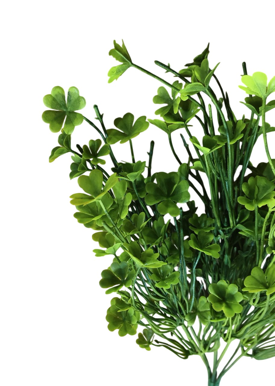 Artificial Four Leaf Clover Bunch (Light Green)
