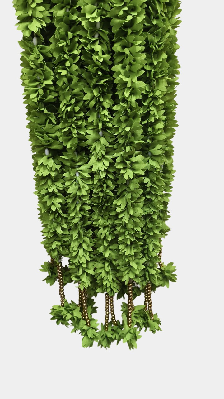 Artificial Green Flowers Garland Wall Hanging (5.5 Feet 10 Pcs)