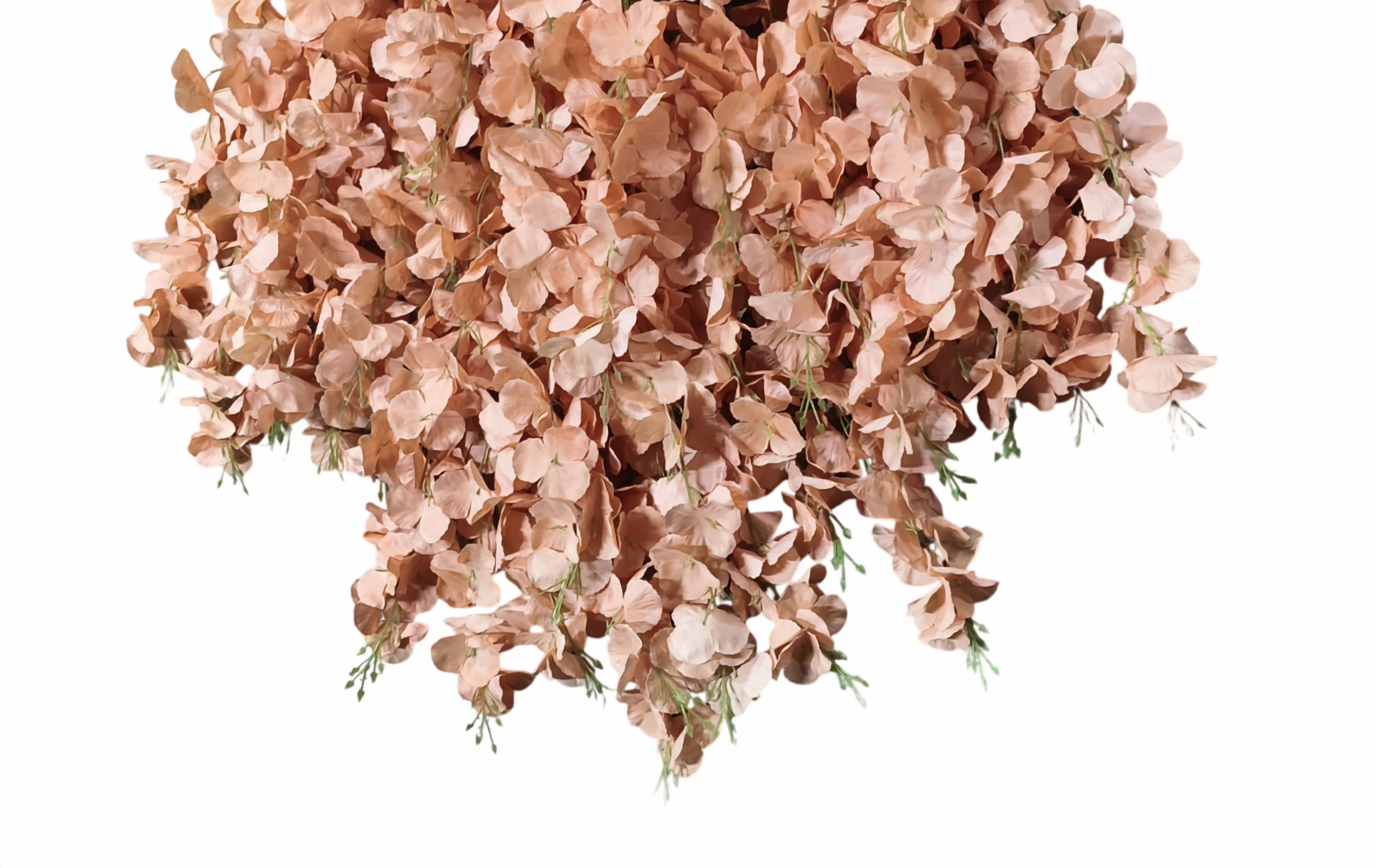 Artificial Heavy Wisteria Vine Flower Hanging (Peach)