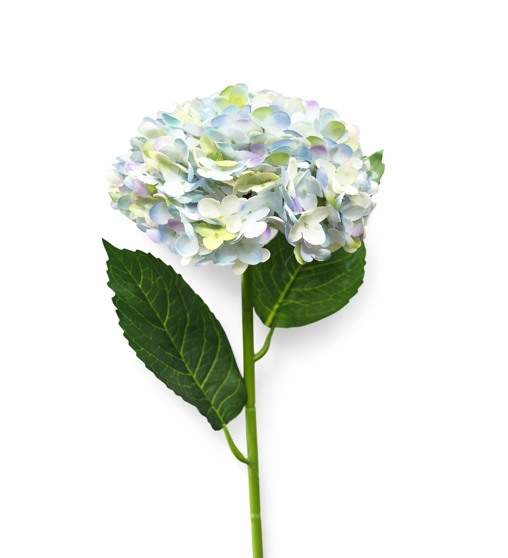 Artificial Light Blue Hydrangea Flower Stick
