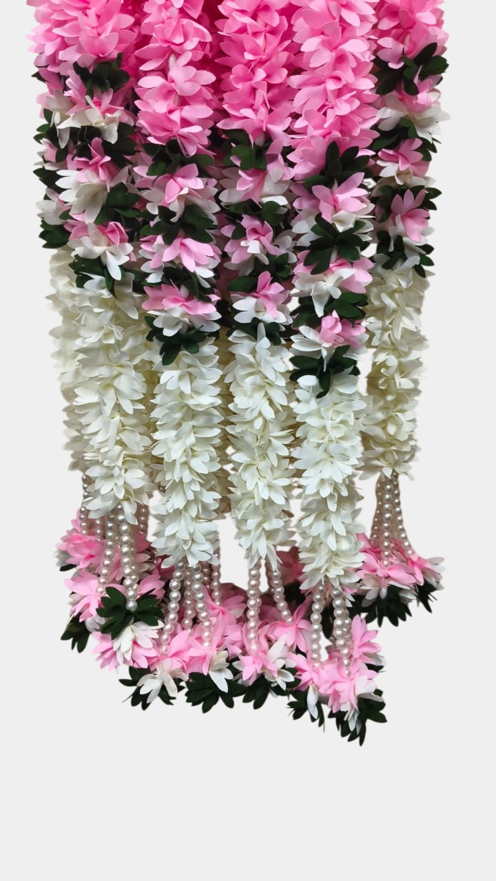 Artificial Light Pink Flower Garlands (5.5 Feet)