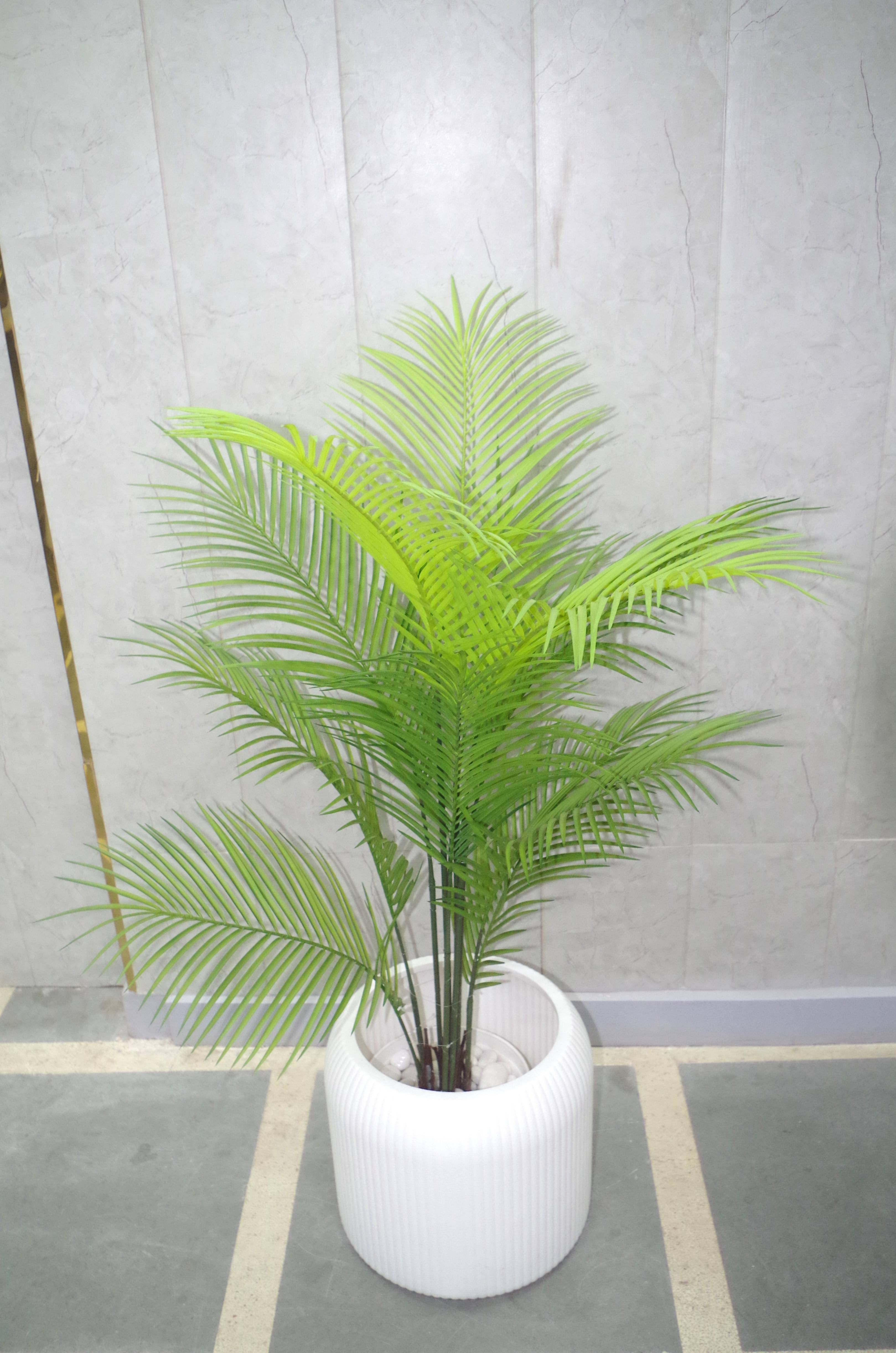 Artificial Lush Green Areca Palm - 4.6 Feet (Without Pot)