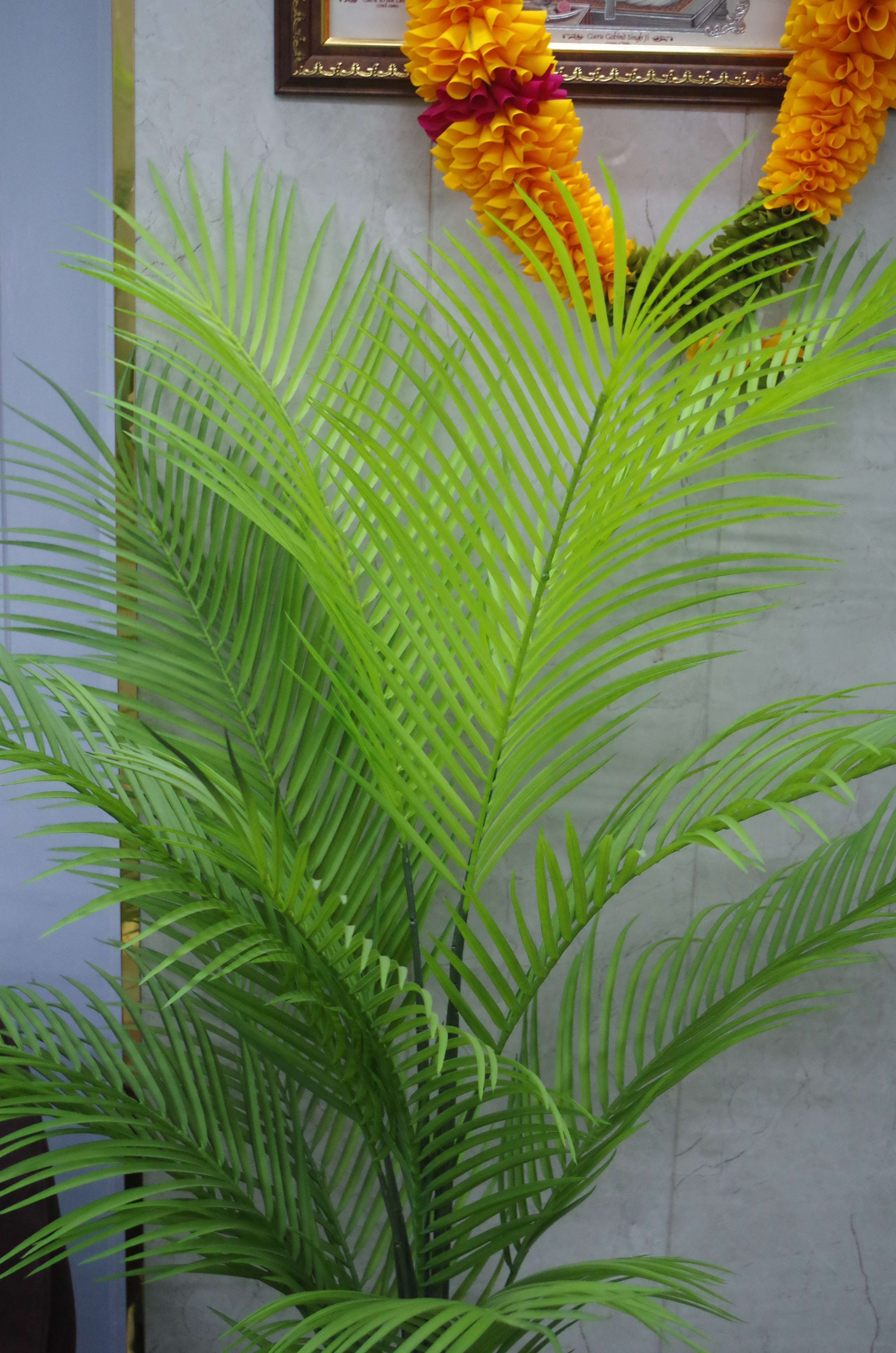 Artificial Lush Green Areca Palm - 5.6 Feet (Without Pot)