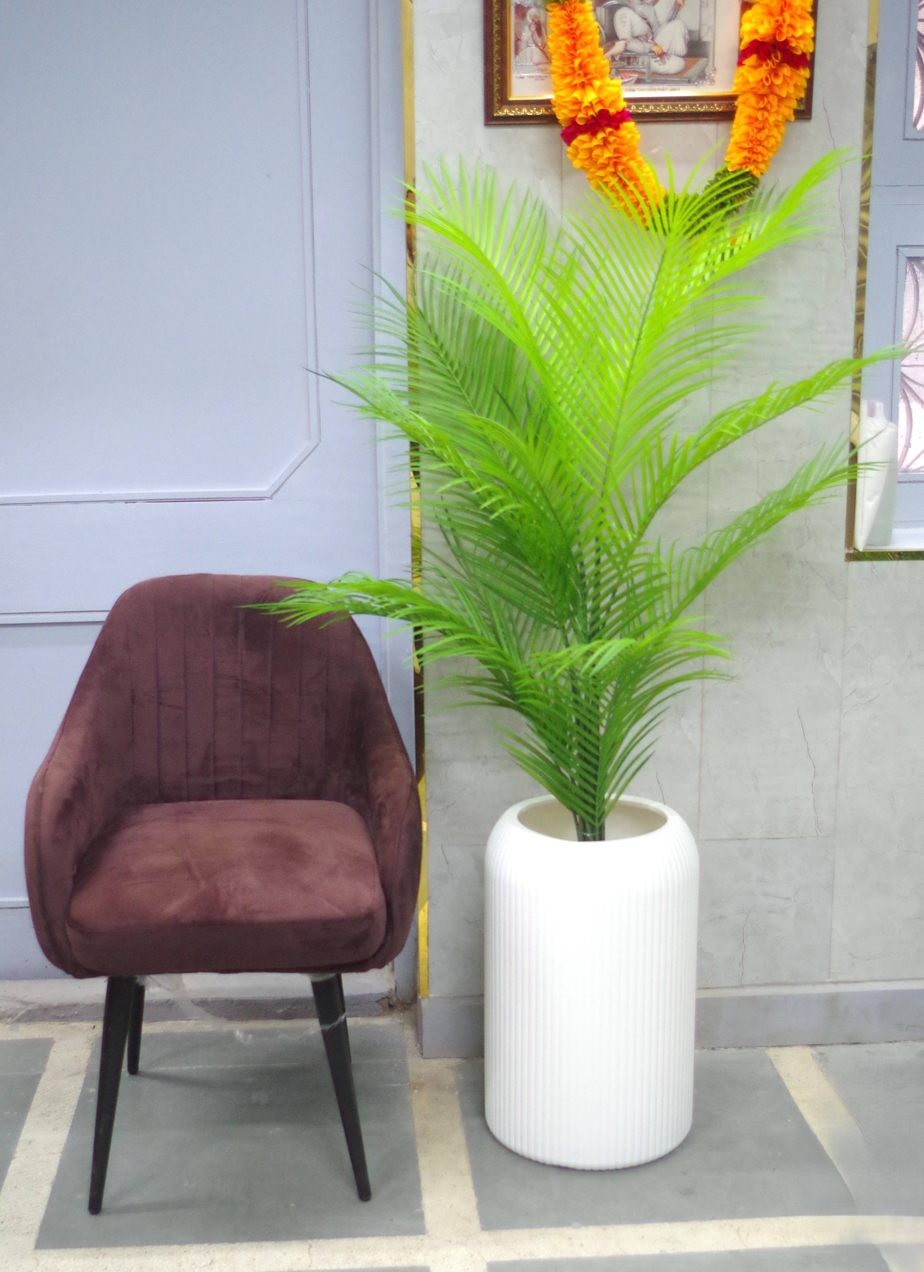 Artificial Lush Green Areca Palm - 5.6 Feet (Without Pot)