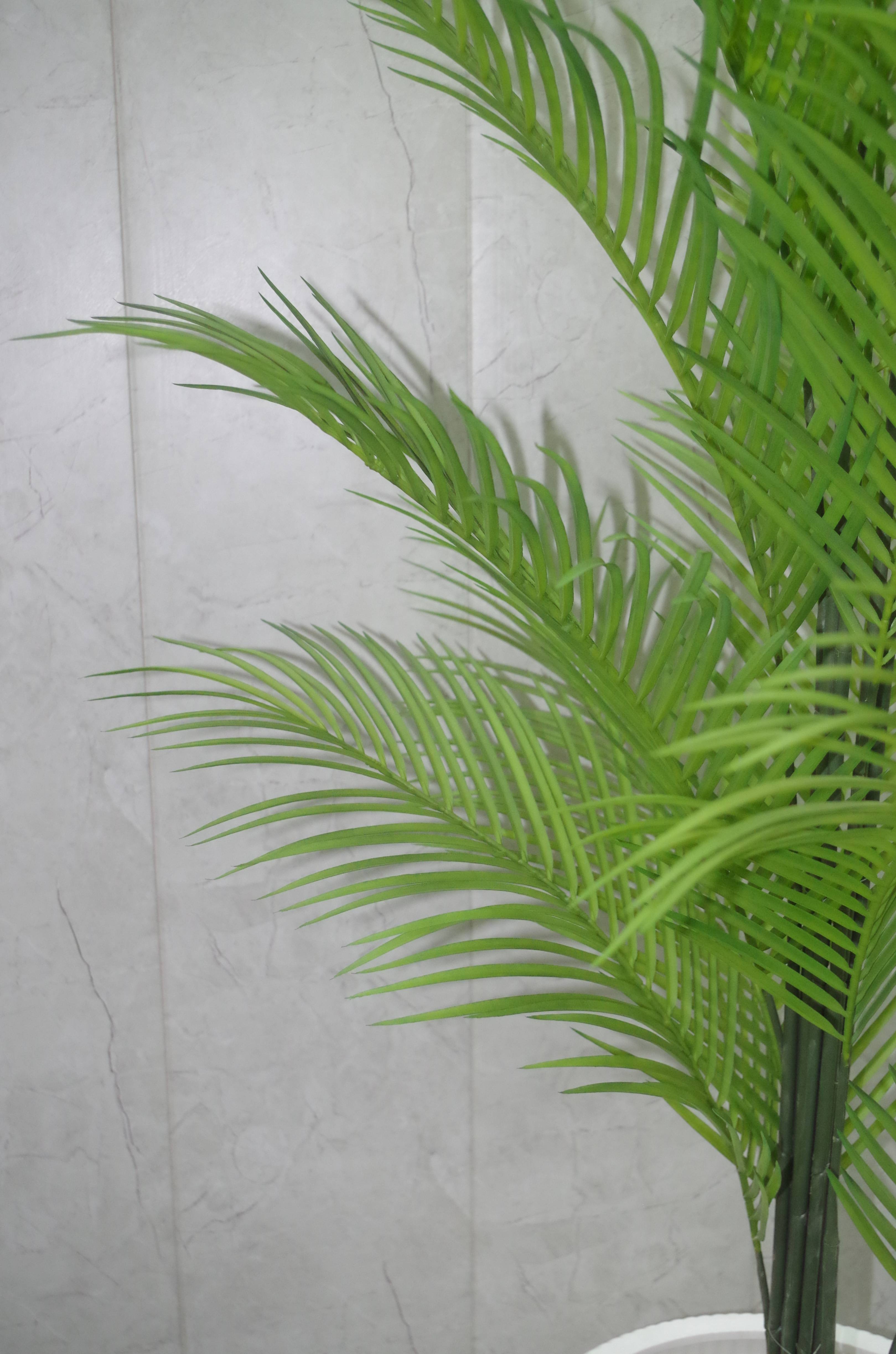 Artificial Lush Green Areca Palm - 6.6 Feet (Without Pot)