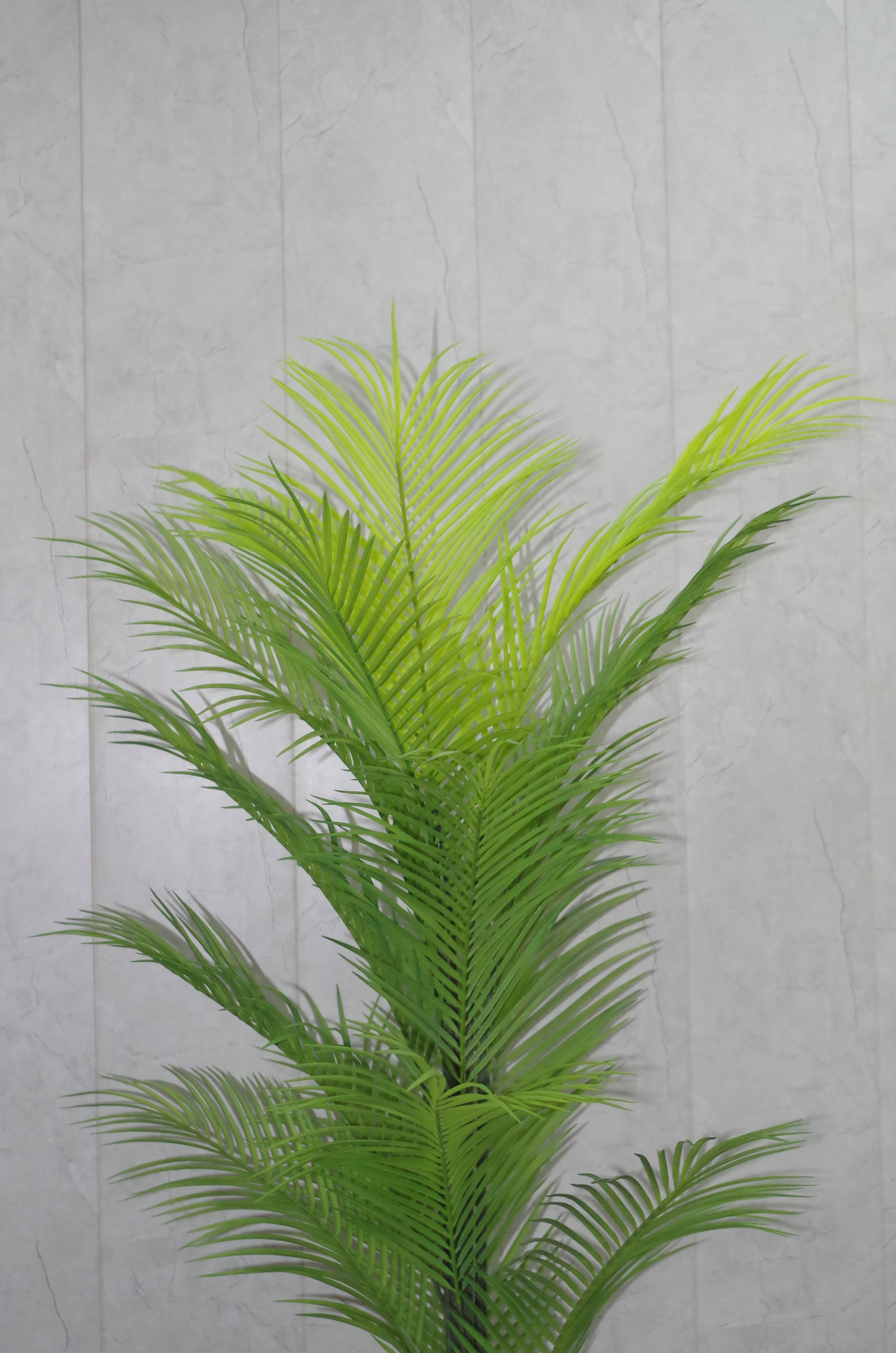 Artificial Lush Green Areca Palm - 6.6 Feet (Without Pot)