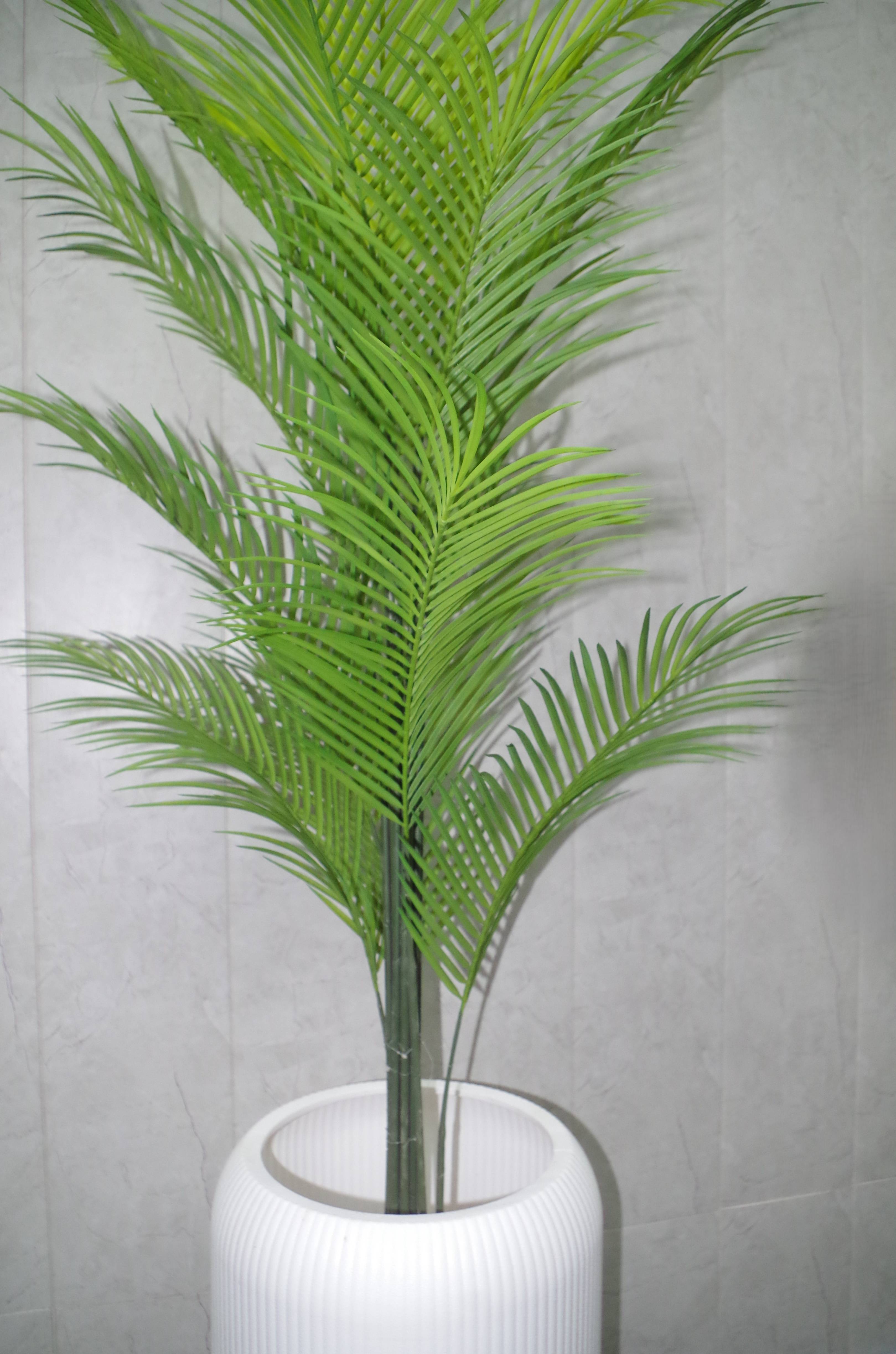 Artificial Lush Green Areca Palm - 6.6 Feet (Without Pot)