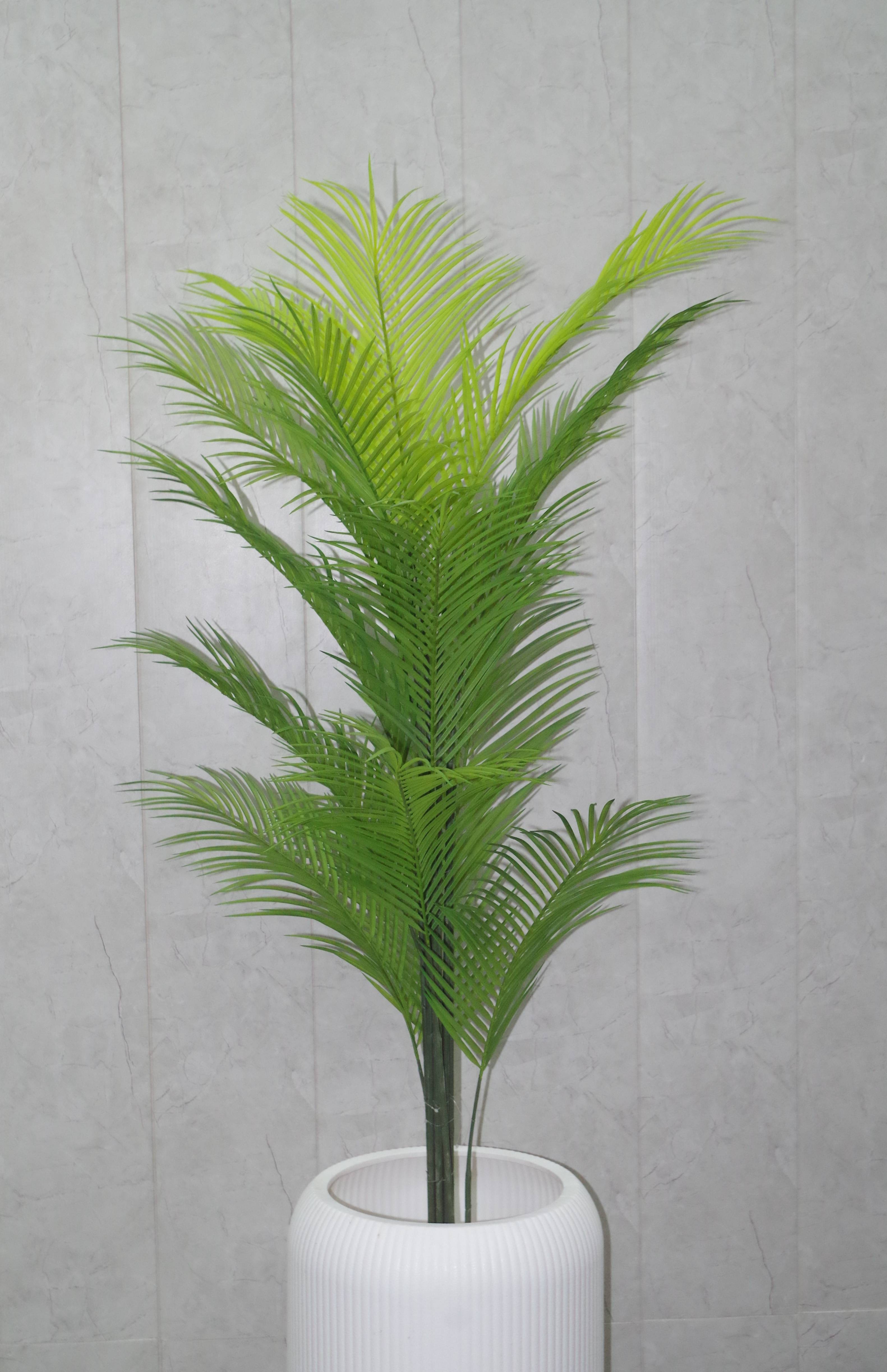 Artificial Lush Green Areca Palm - 6.6 Feet (Without Pot)