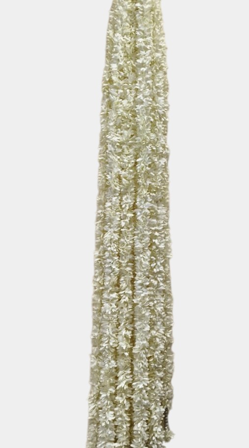 Artificial Off White Flower Garland Hangings (4 Feet)