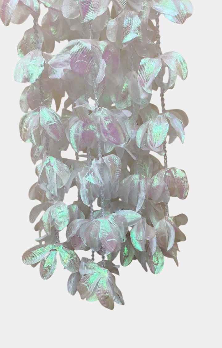 Artificial Off White Rainbow Creeper (5 Feet)