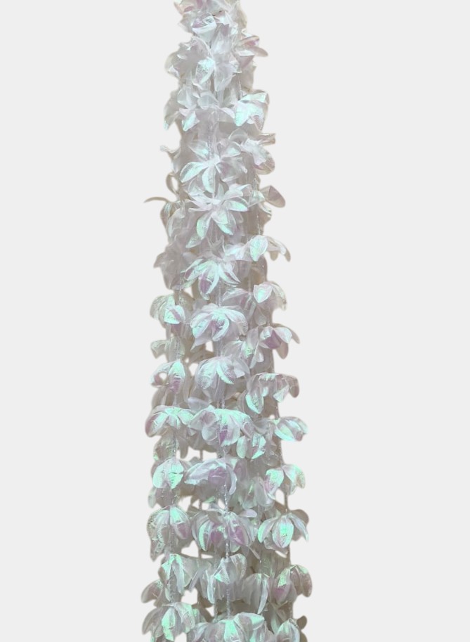 Artificial Off White Rainbow Creeper (5 Feet)