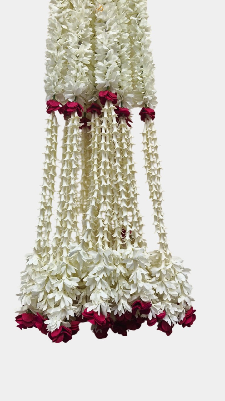 Artificial Off White Toran Garland Hanging (2.5 Feet)
