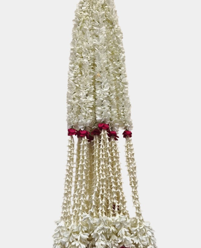 Artificial Off White Toran Garland Hanging (2.5 Feet)