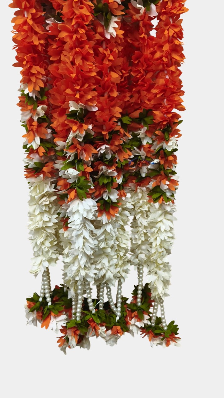 Artificial Orange Flower Garlands (5.5 Feet)