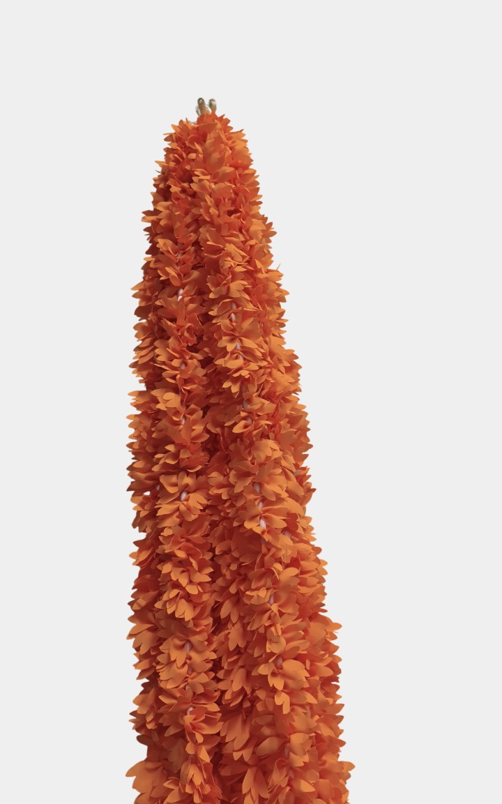 Artificial Orange Flowers Garland Wall Hanging (5.5 Feet 10 Pcs)