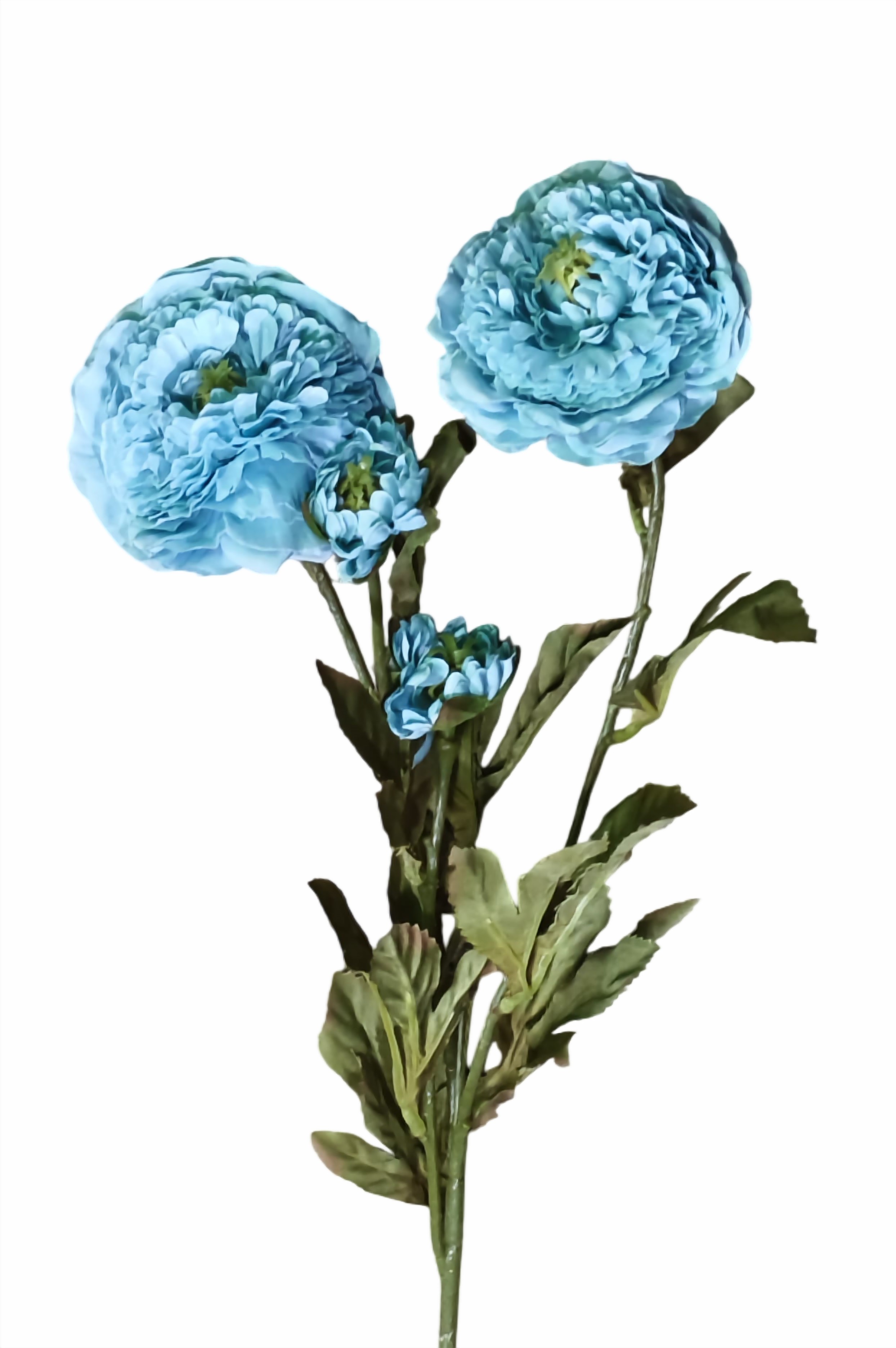 Artificial Peony Flowers Stick (Sky Blue)