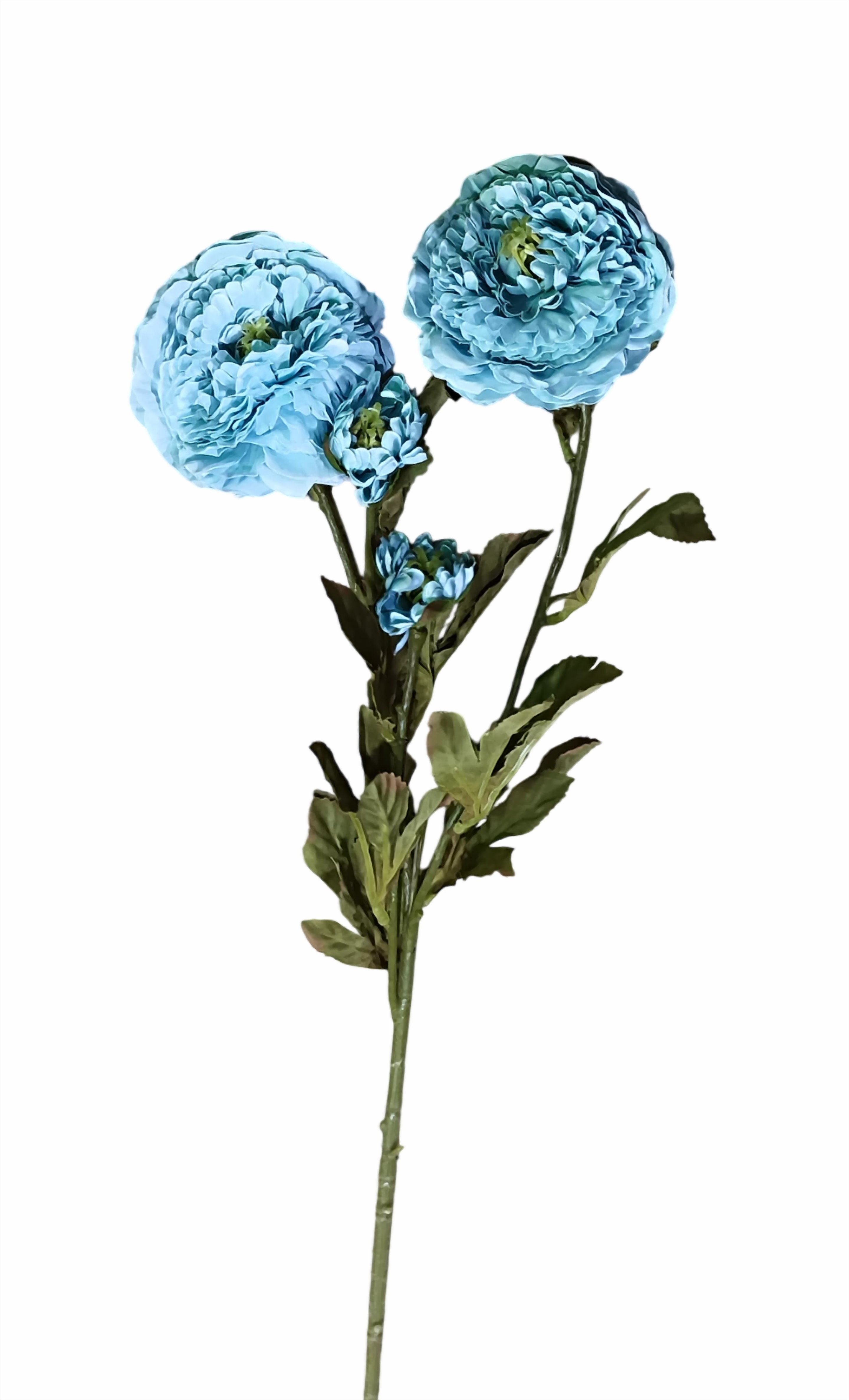 Artificial Peony Flowers Stick (Sky Blue)