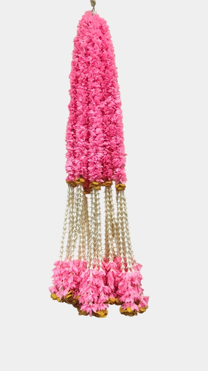Artificial Pink Toran Garland Hanging (2.5 Feet)
