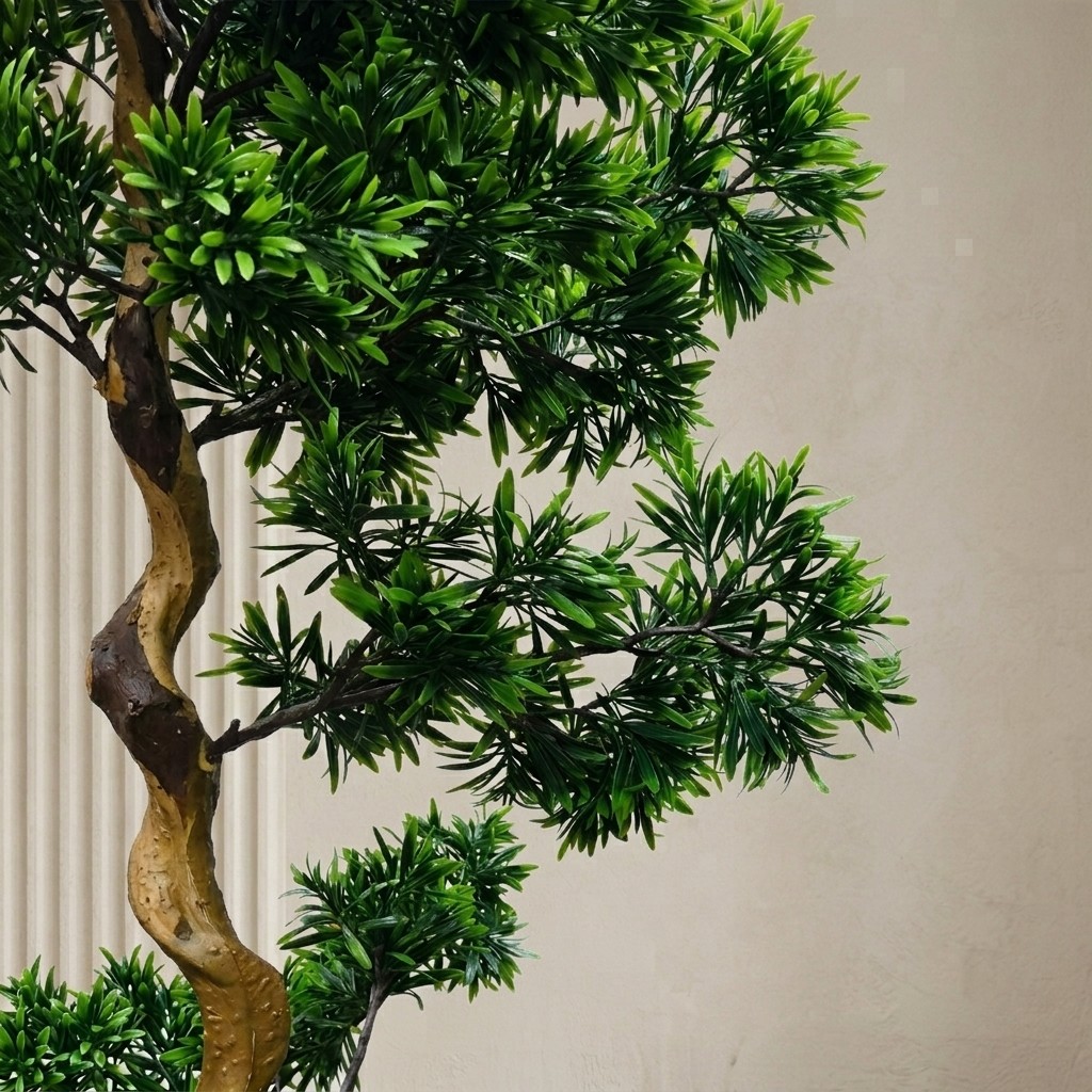 Artificial Podocarpus Bonsai Tree 6ft (Without Pot)