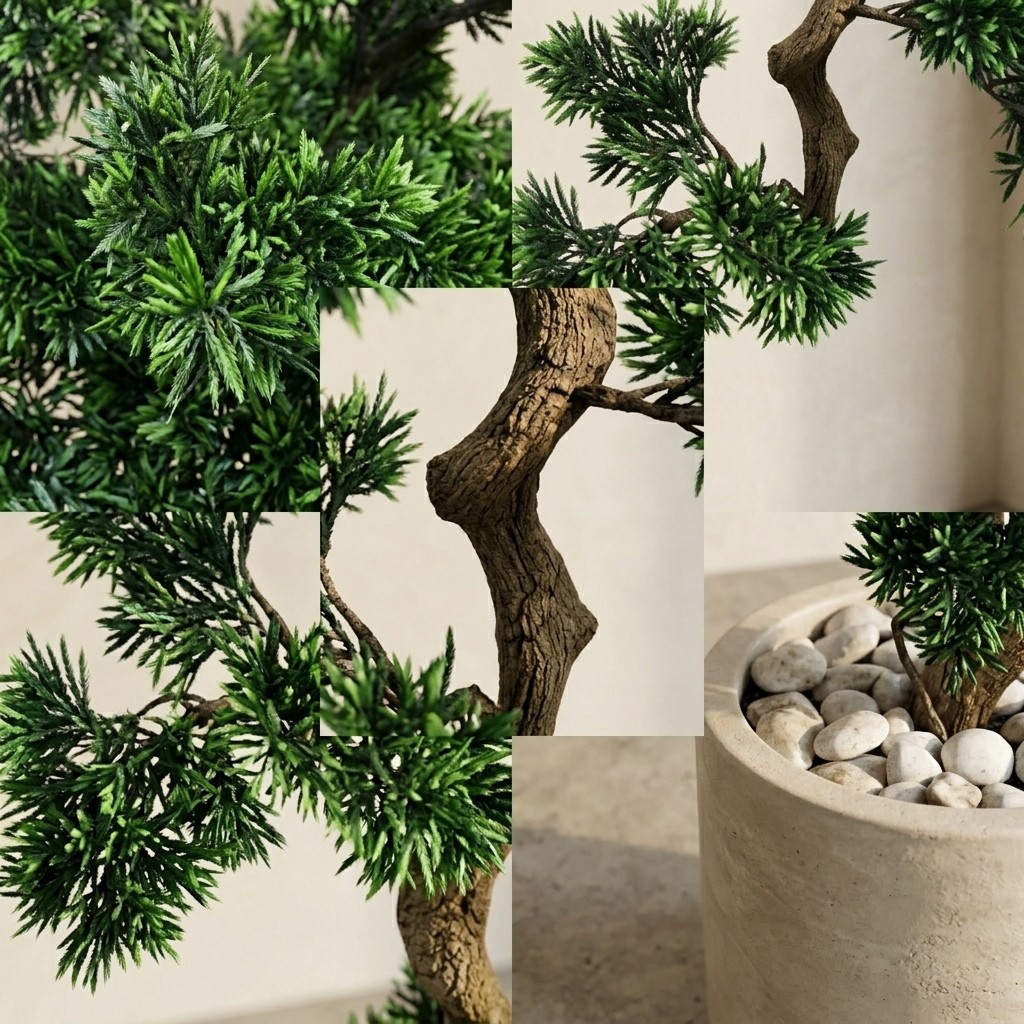 Artificial Podocarpus Bonsai Tree 6ft (Without Pot)