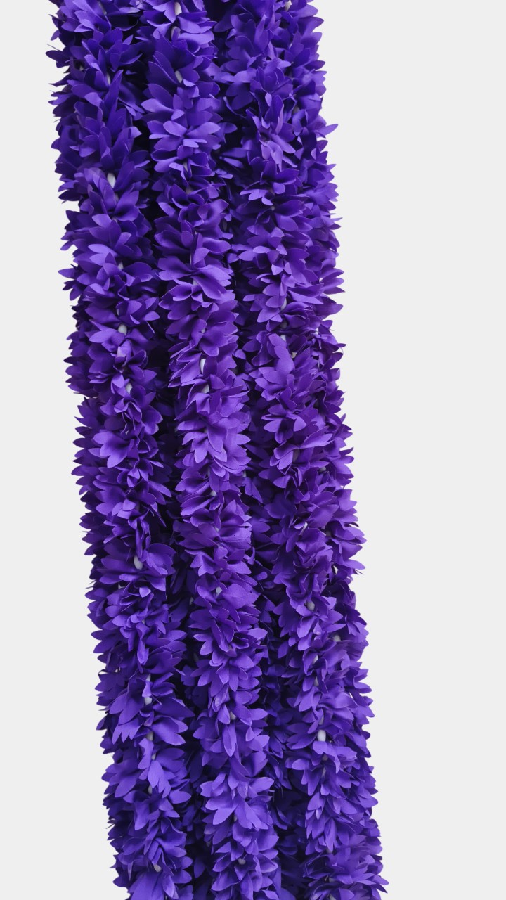 Artificial Purple Flowers Garland Wall Hanging (5.5 Feet 10 Pcs)