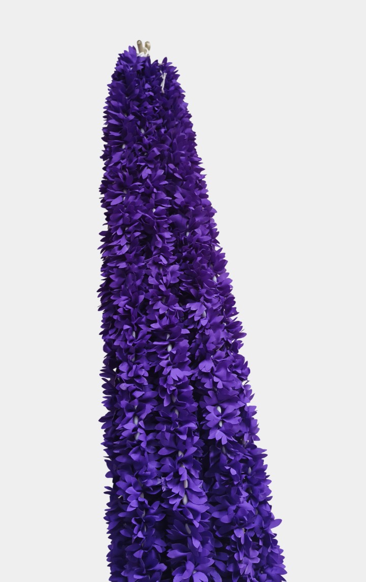 Artificial Purple Flowers Garland Wall Hanging (5.5 Feet 10 Pcs)