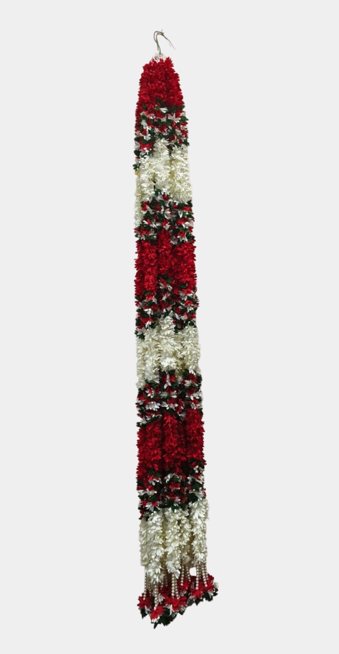 Artificial Red Flower Garlands (5.5 Feet)