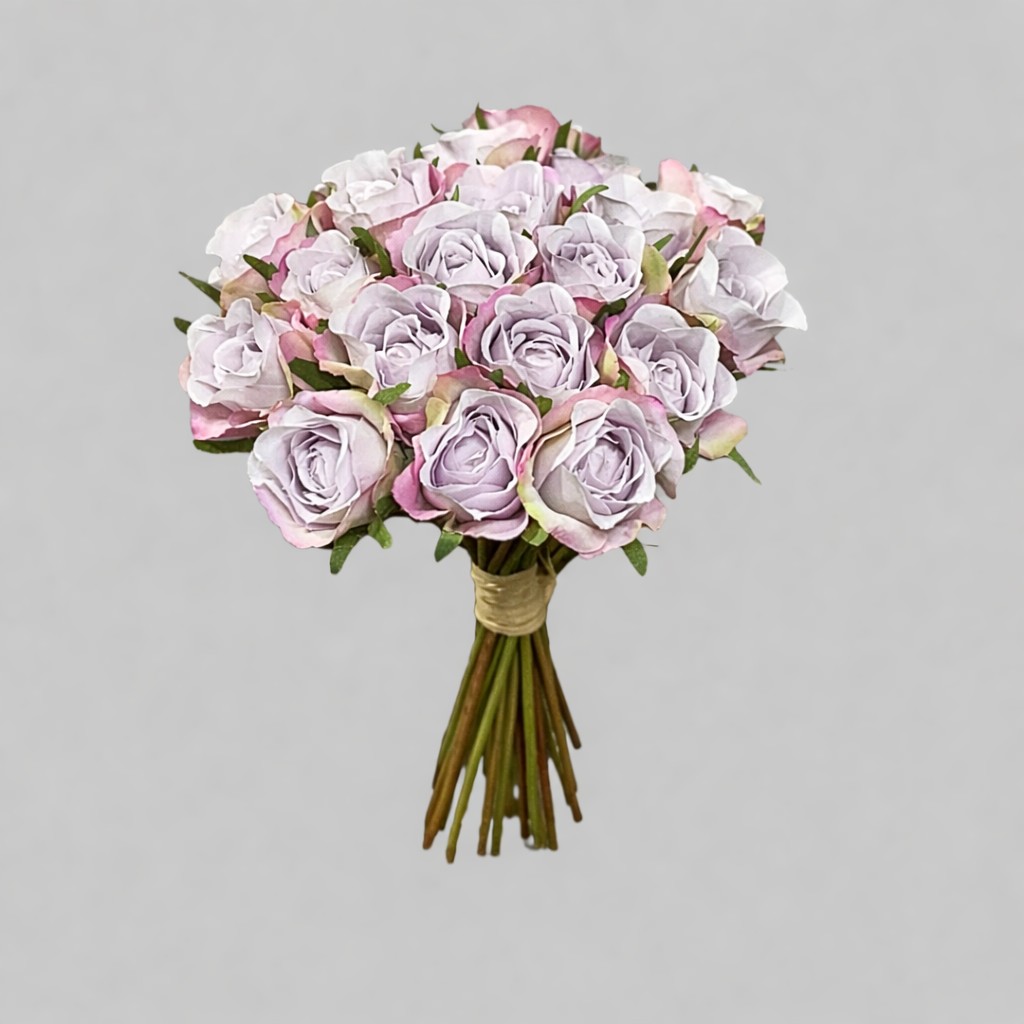 Artificial Rose Flower Bouquet in (Purple and Pink)