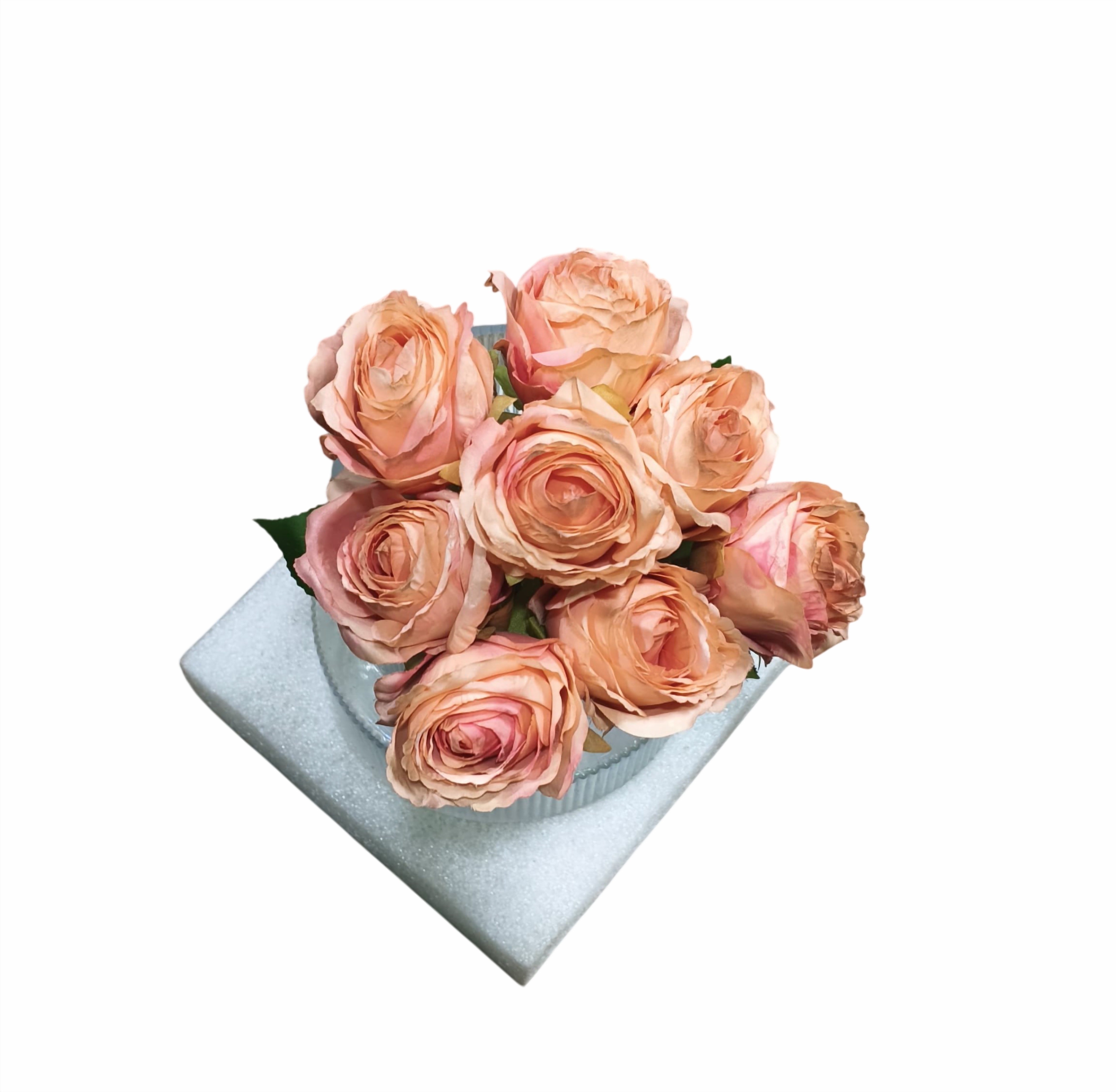 Artificial Rose Flower Bouquet (Orange)