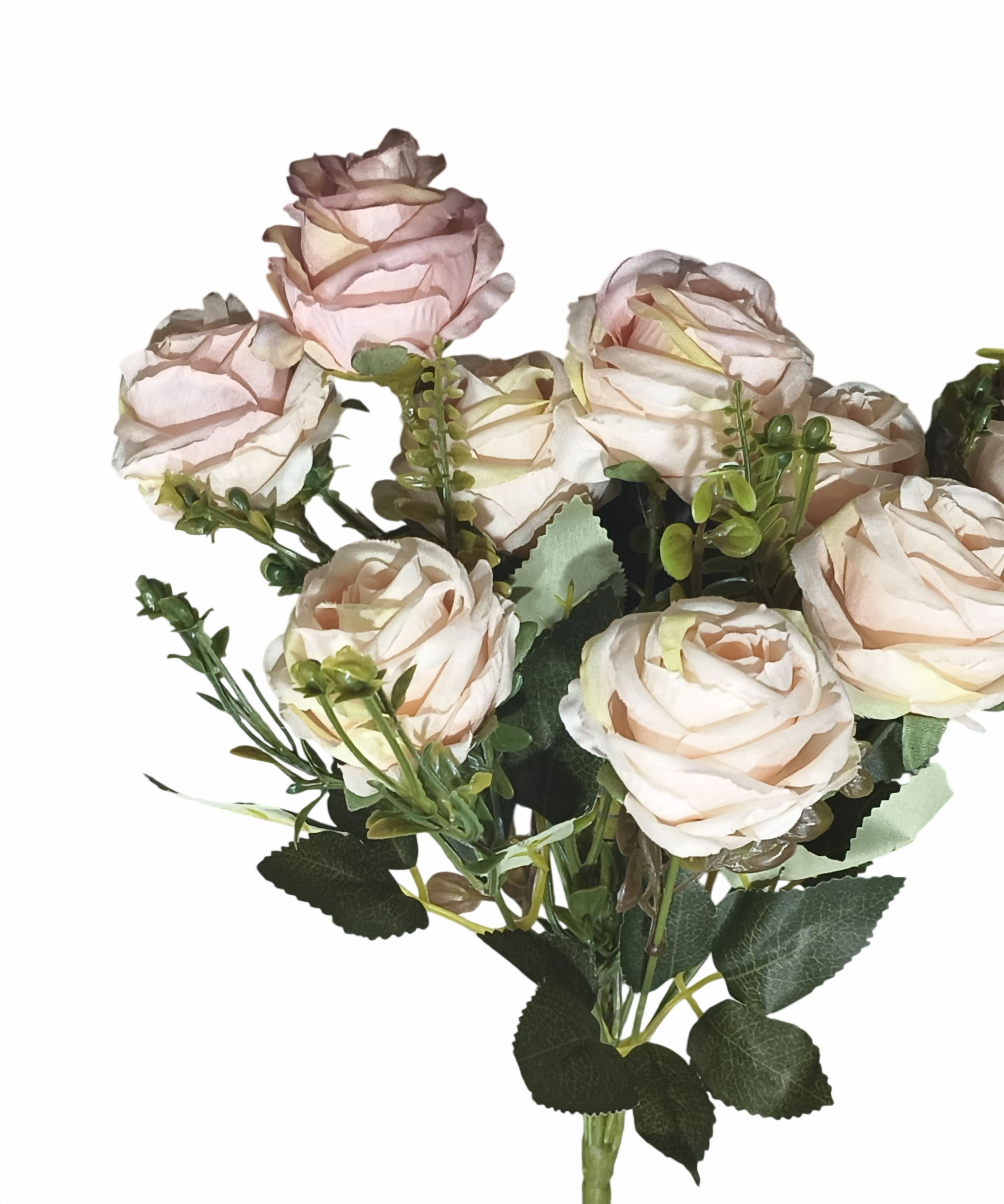 Artificial Rose Flower Bunch (Pink)