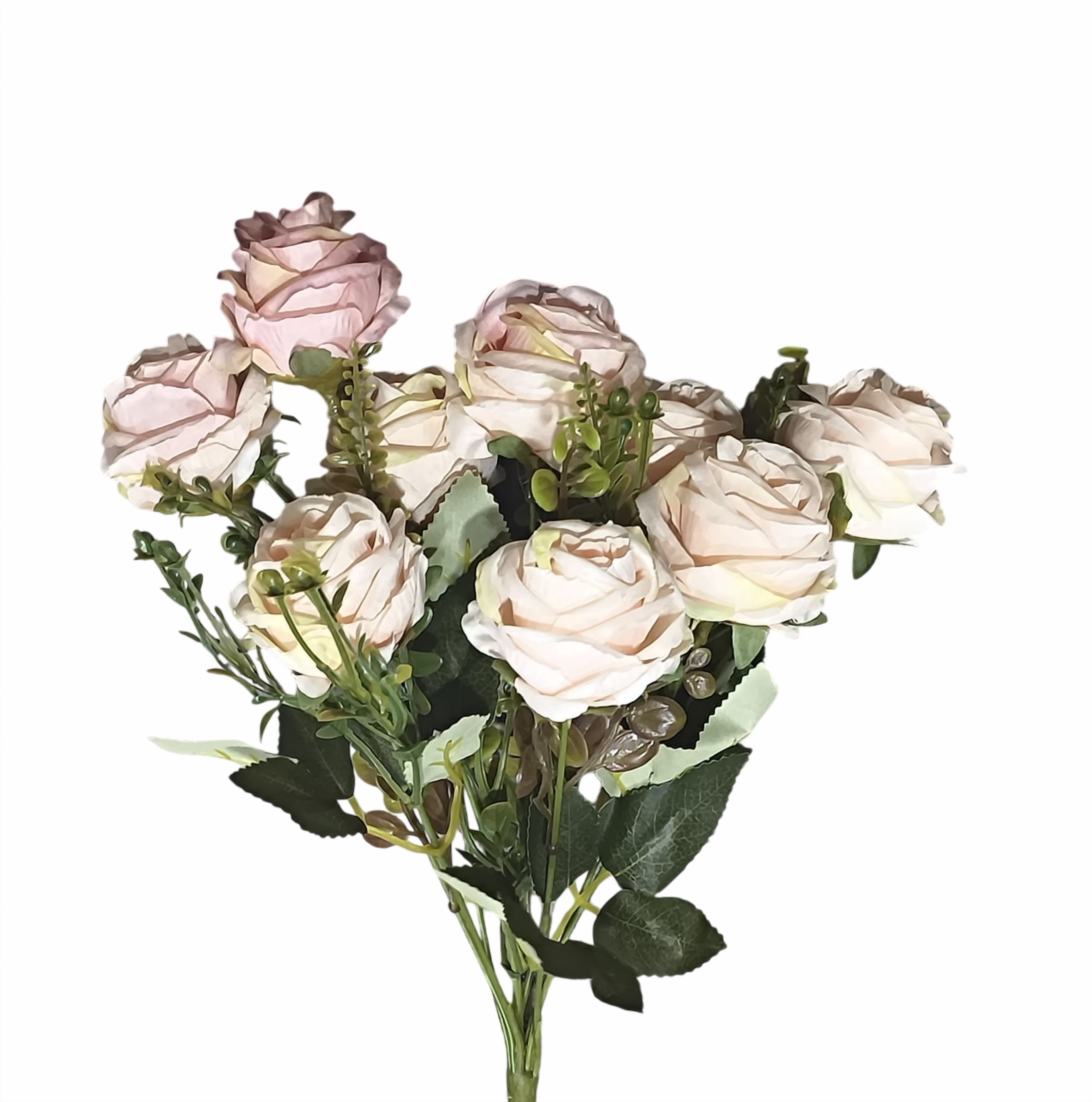 Artificial Rose Flower Bunch (Pink)