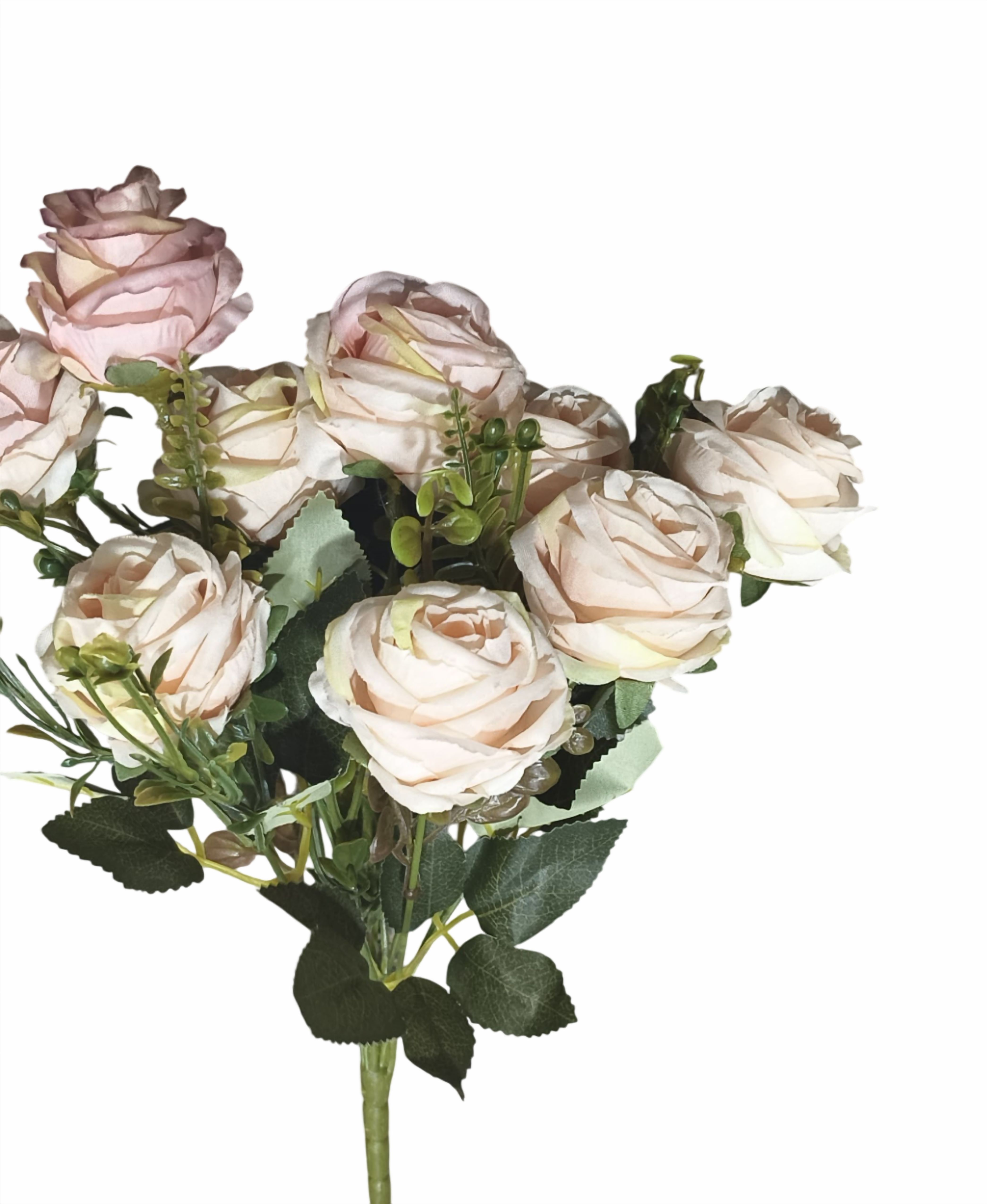 Artificial Rose Flower Bunch (Pink)